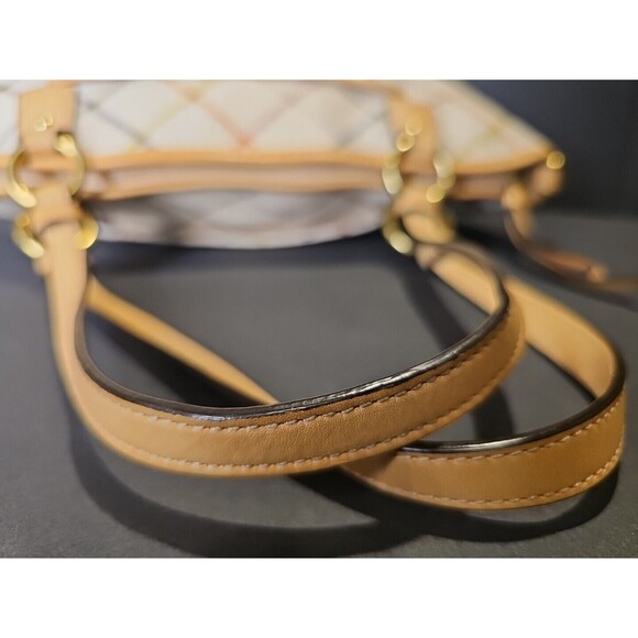 Coach Multicolor Plaid Tote Bag - Picture 9 of 14